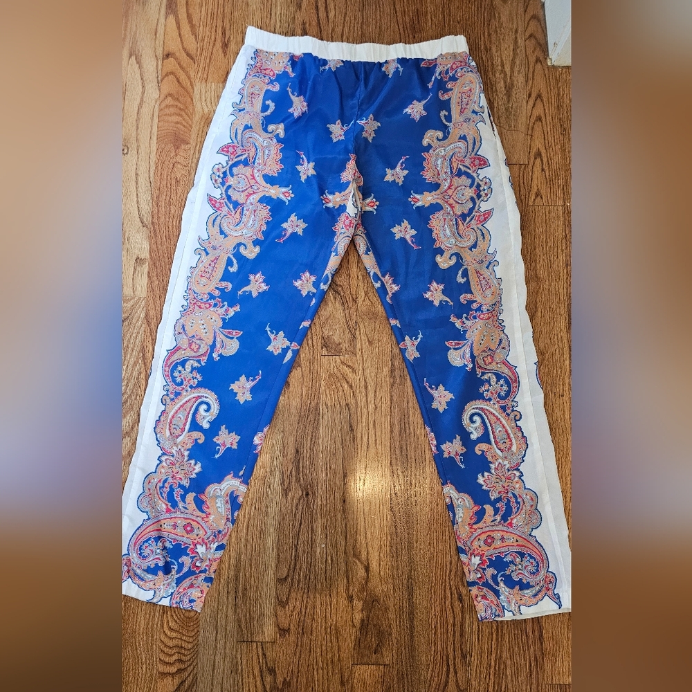 Johnny Was Pull-On Printed Pants Size Small